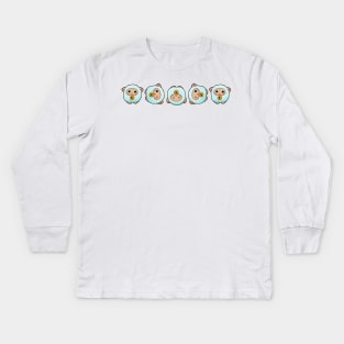 Roly Poly Sheep Kids Long Sleeve T-Shirt